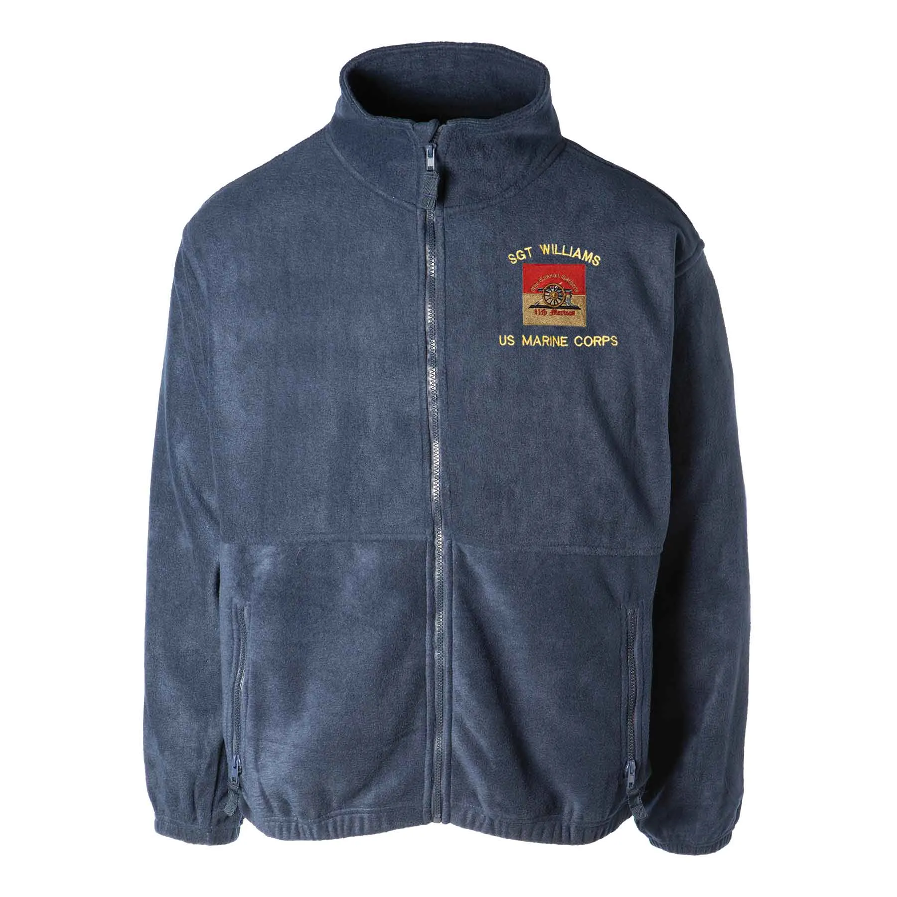 11th Marines Regimental Embroidered Fleece Full Zip