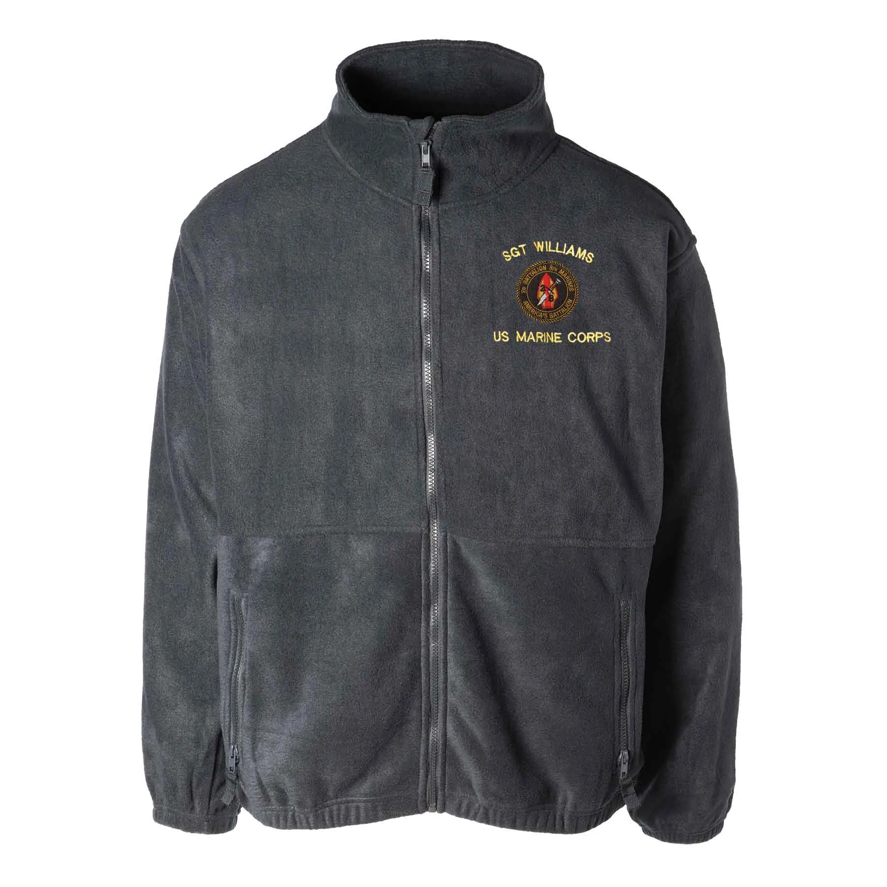 2nd Battalion 8th Marines Embroidered Fleece Full Zip