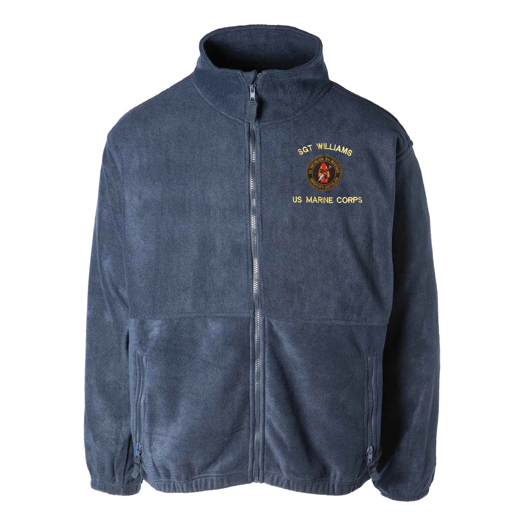 2nd Battalion 8th Marines Embroidered Fleece Full Zip