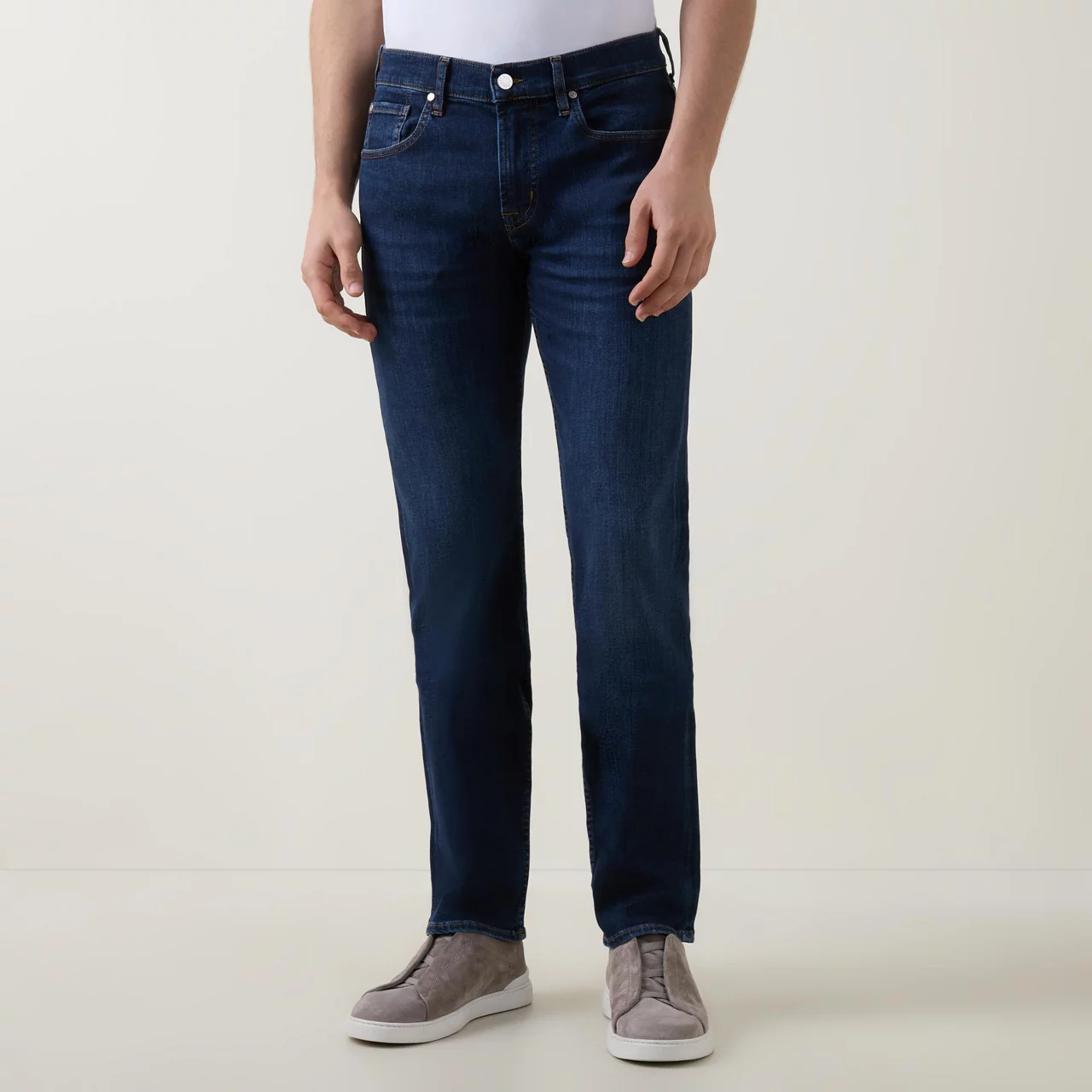 7 FOR ALL MANKIND Bepop Straight Jeans - Dark Wash