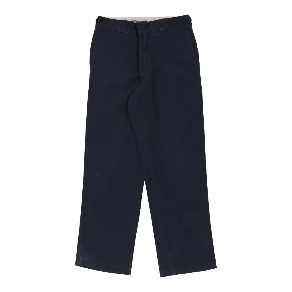 874 Dickies Trousers - 30W 31L Navy Cotton Blend