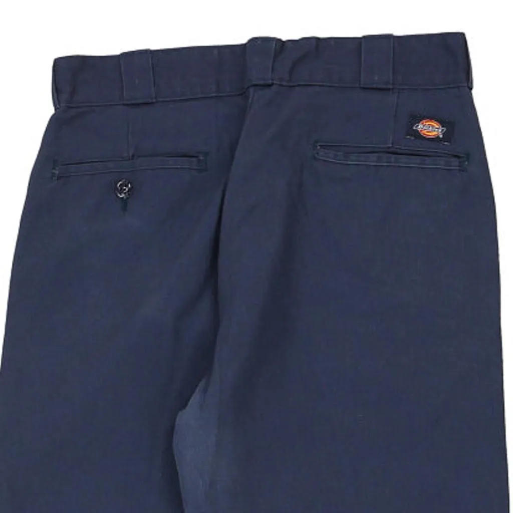 874 Dickies Trousers - 34W 30L Navy Cotton Blend