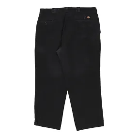 874 Dickies Trousers - 38W 29L Black Cotton Blend