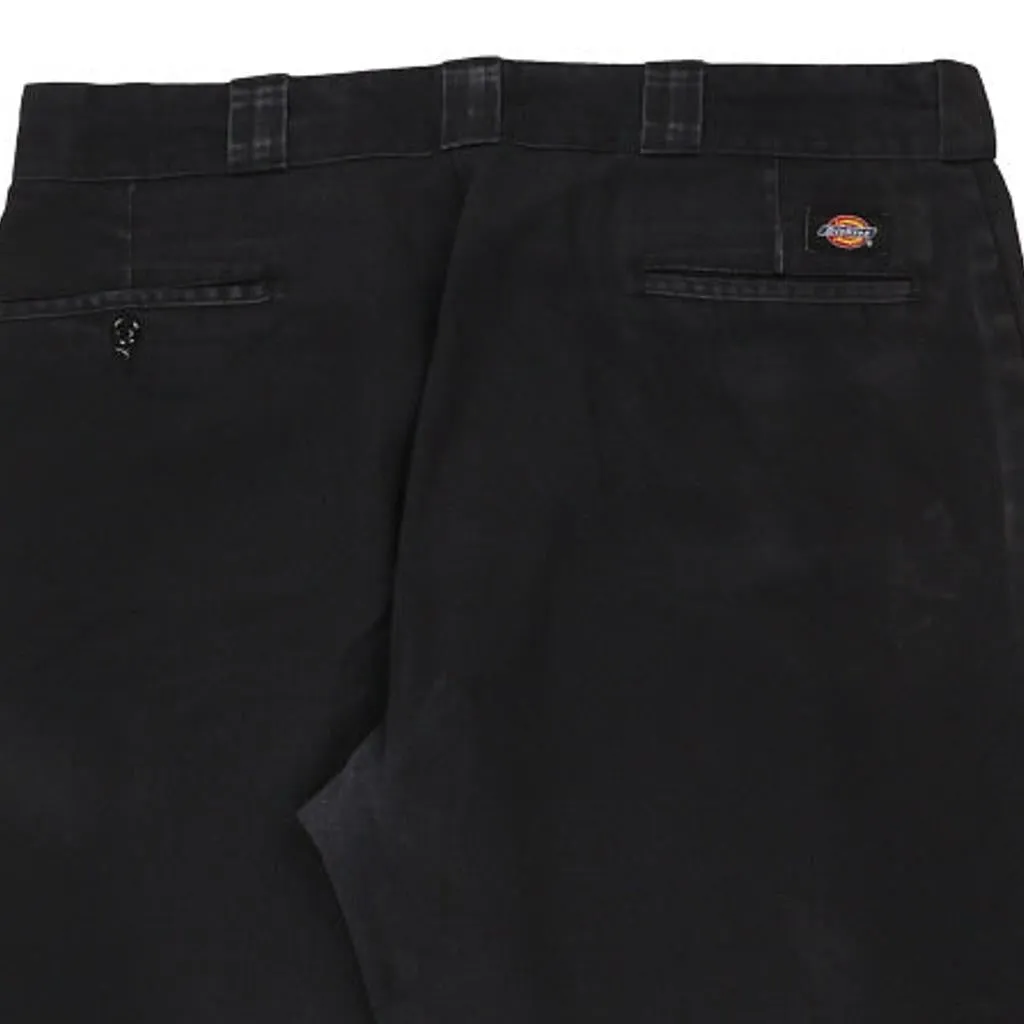 874 Dickies Trousers - 38W 29L Black Cotton Blend