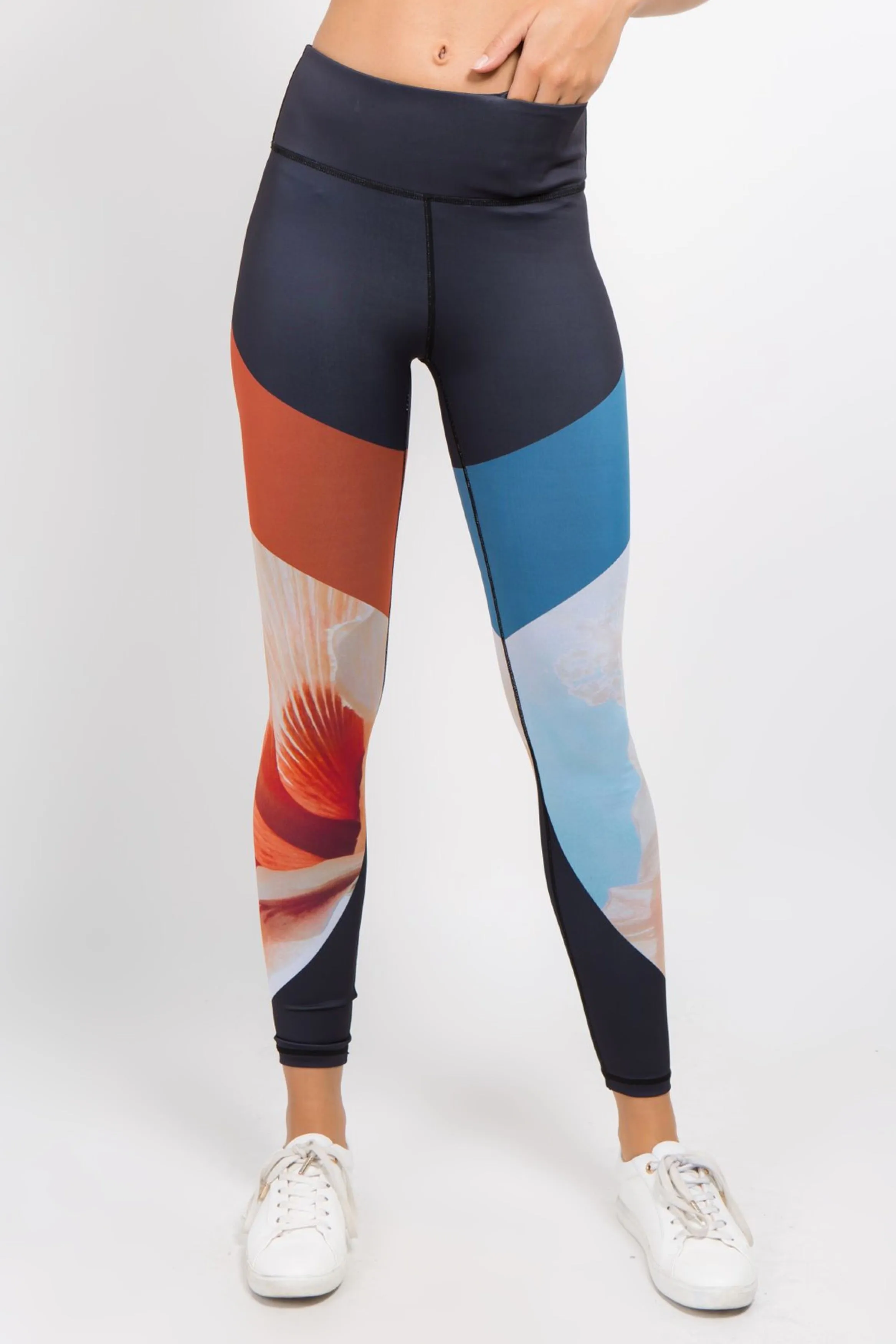 Active Floral Blooms Print Leggings