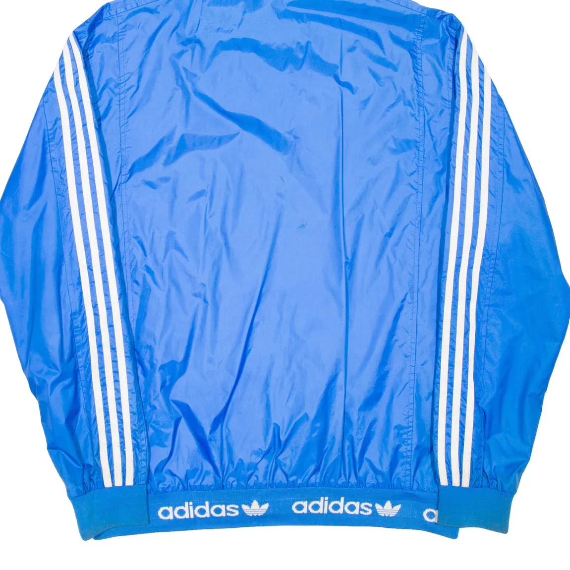 ADIDAS Mens Rain Jacket Blue Hooded XL