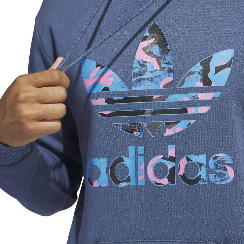 adidas Originals Camo Infill Hoodie – Blue (HK2802)