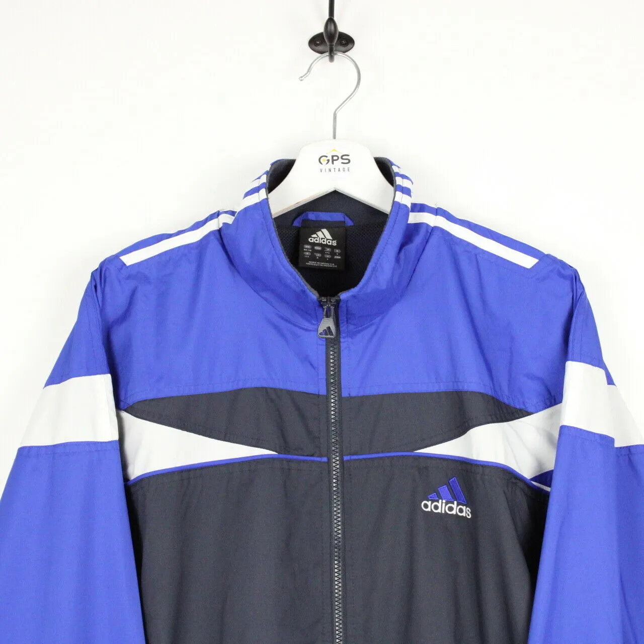 ADIDAS Track Top Jacket Navy Blue | Medium