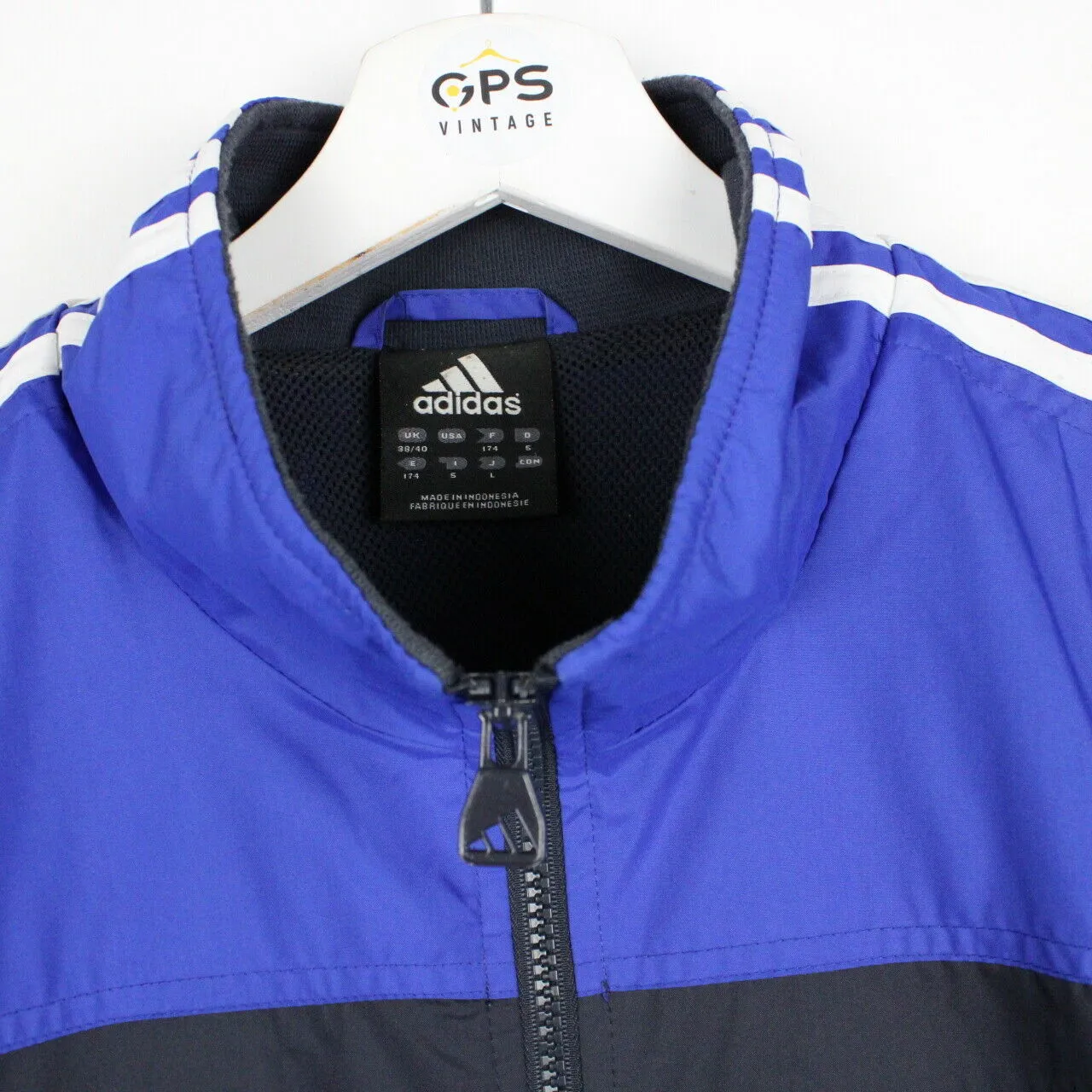 ADIDAS Track Top Jacket Navy Blue | Medium