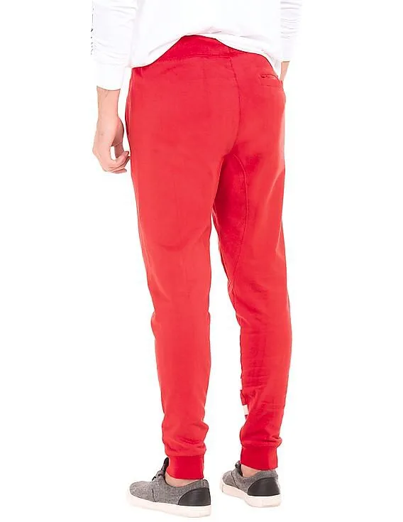 Aeropostale Brand Print Panelled Joggers