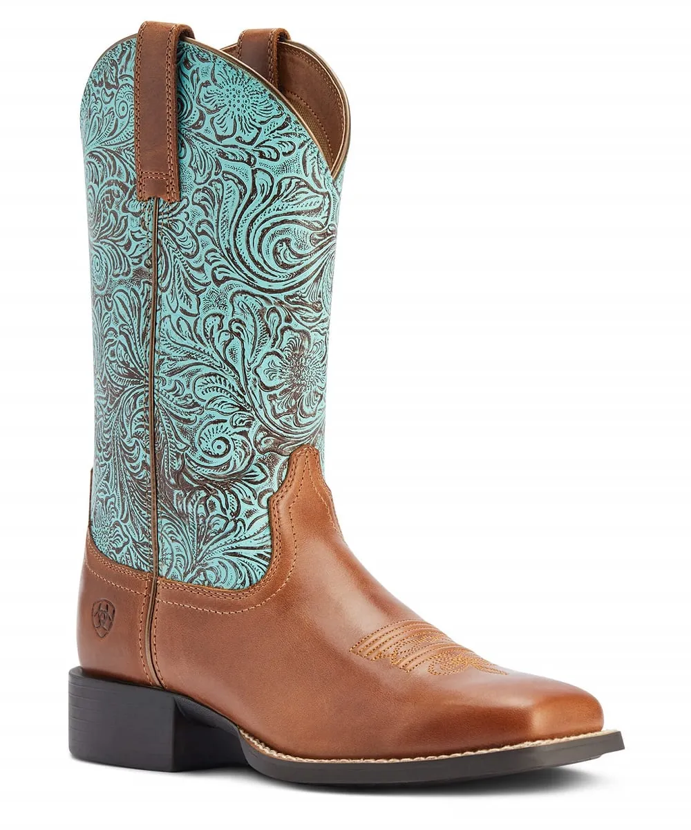 Ariat Women's Round Up Wide Square Toe Western Boot