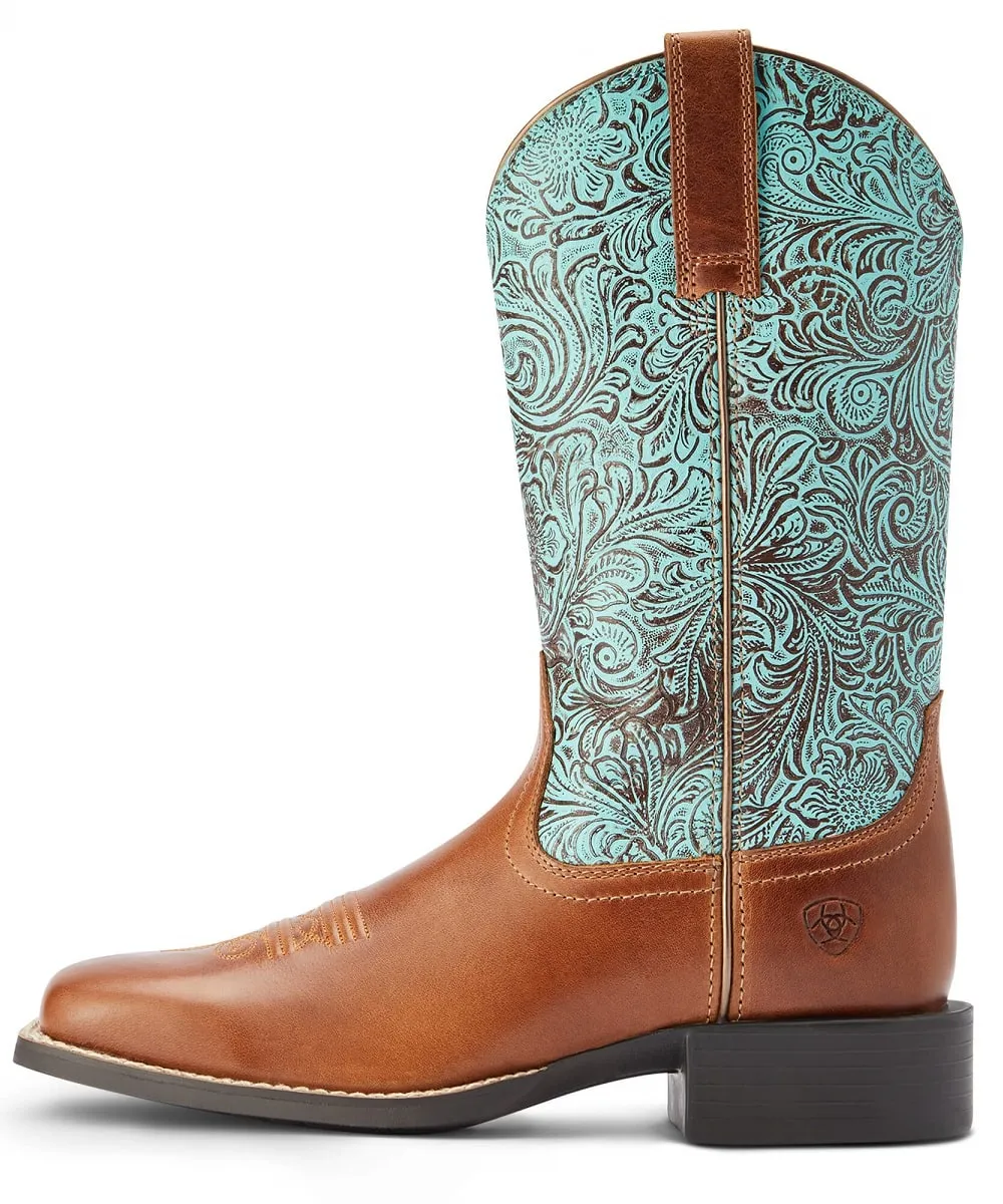 Ariat Women's Round Up Wide Square Toe Western Boot