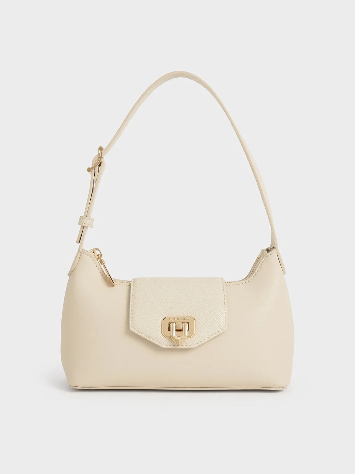 Arwen Belted Shoulder Bag - Beige