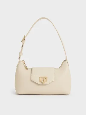 Arwen Belted Shoulder Bag - Beige