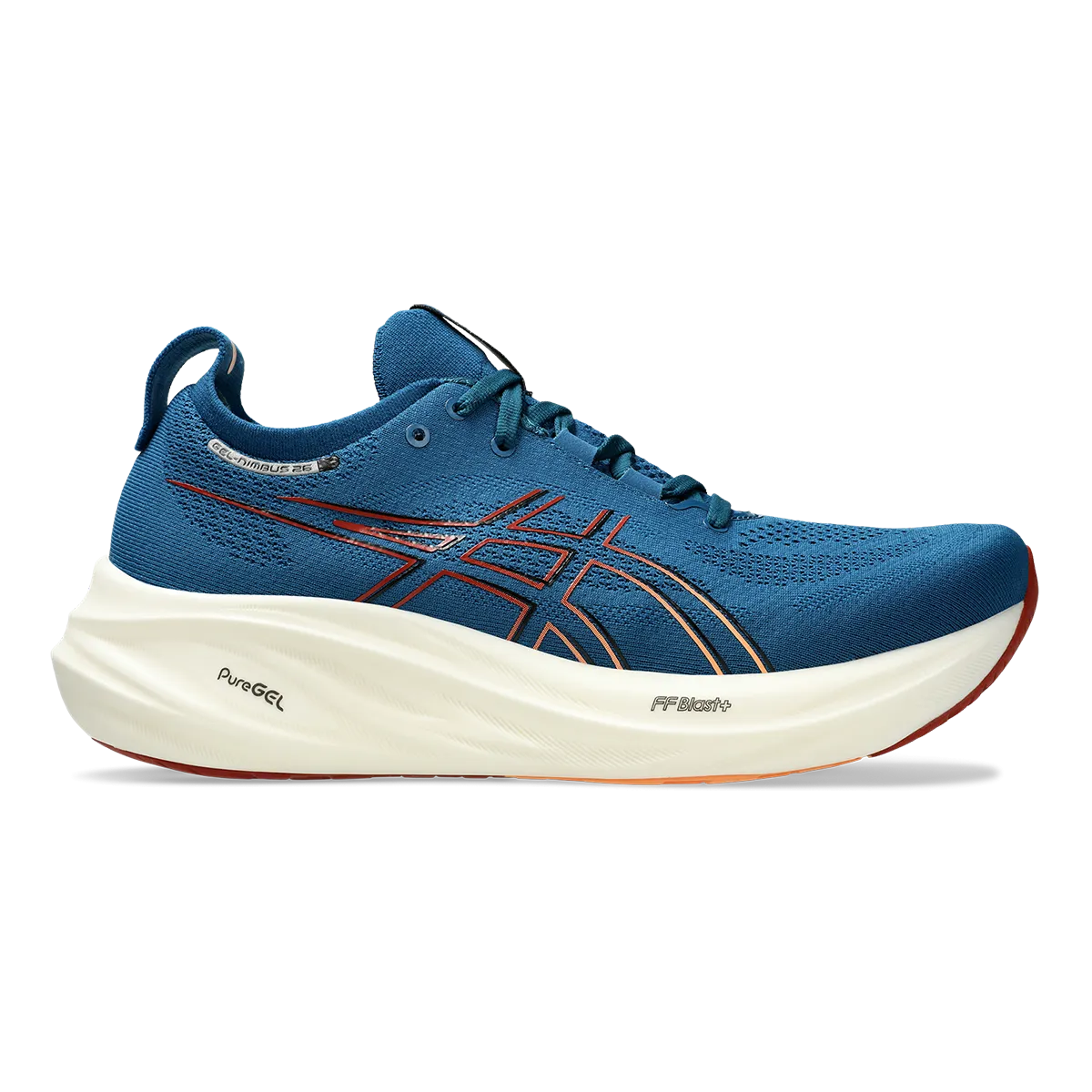 Asics Gel Nimbus 26 - Rich Navy - Faded Orange