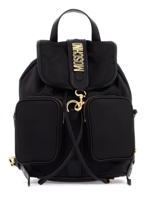 backpack with metal lettering B7603 8202 MULTI BLACK