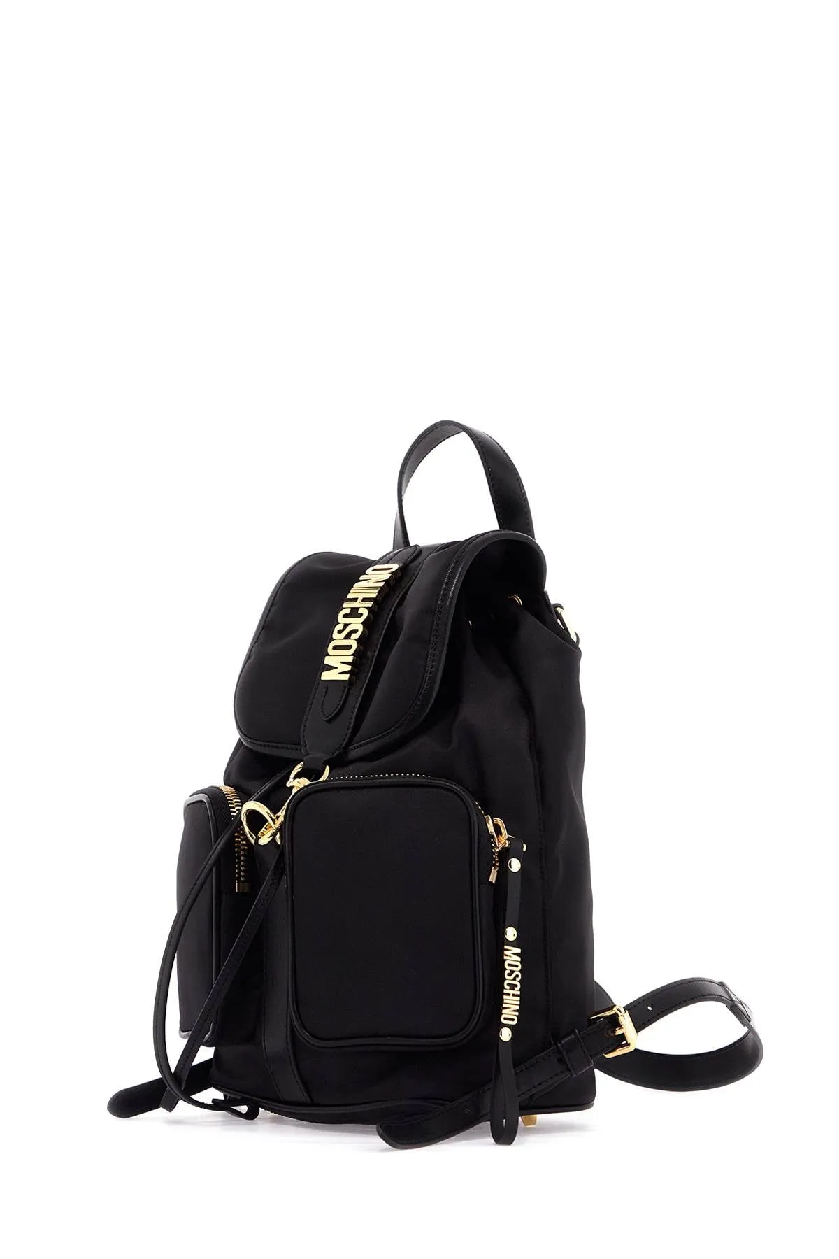 backpack with metal lettering B7603 8202 MULTI BLACK