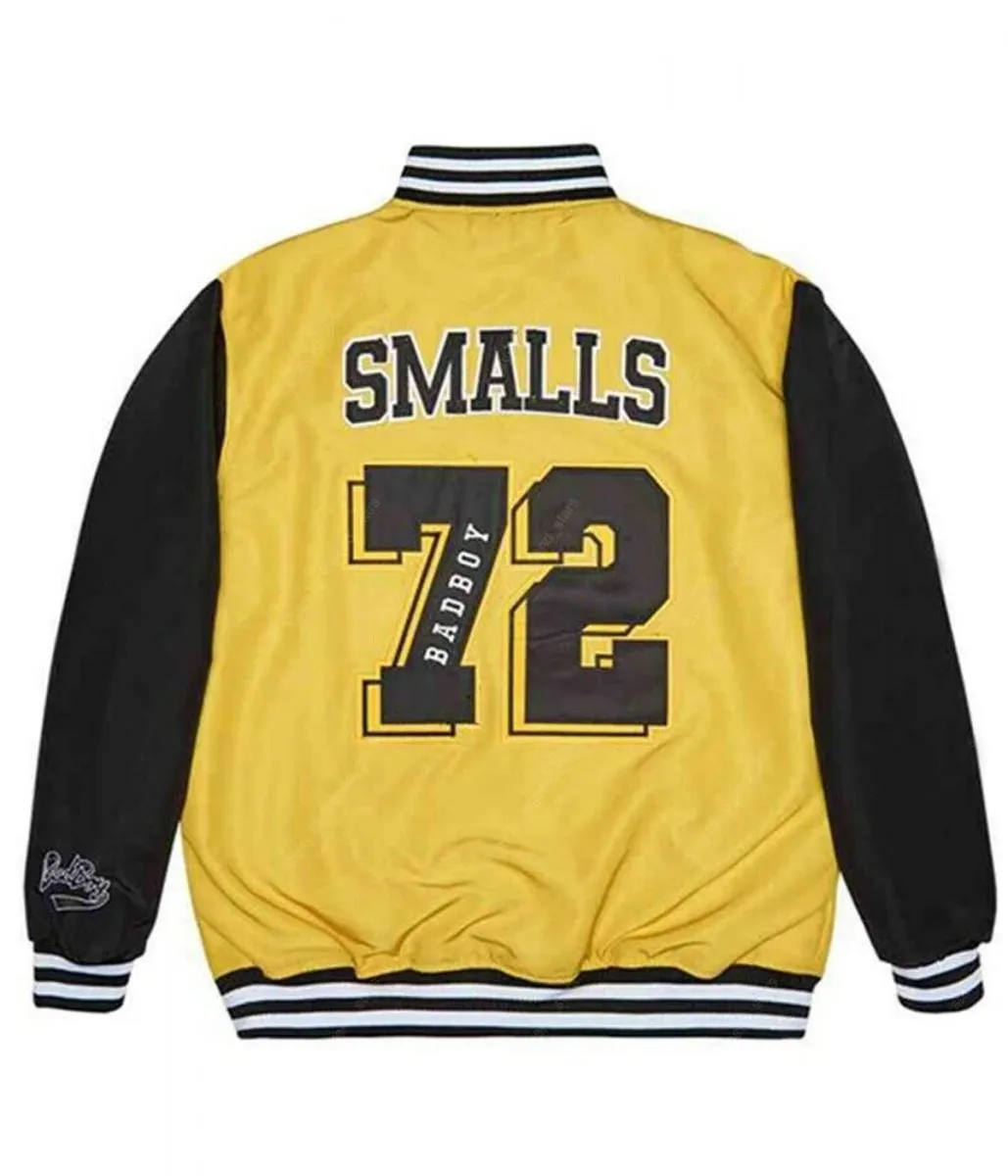 Bad Boy Notorious B.I.G 72 Varsity Yellow and Black Jacket