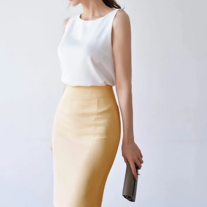 BADDIARY  |Casual Style Sleeveless Plain Office Style Formal Style