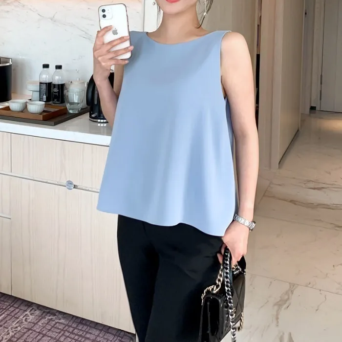 BADDIARY  |Casual Style Sleeveless Plain Office Style Formal Style