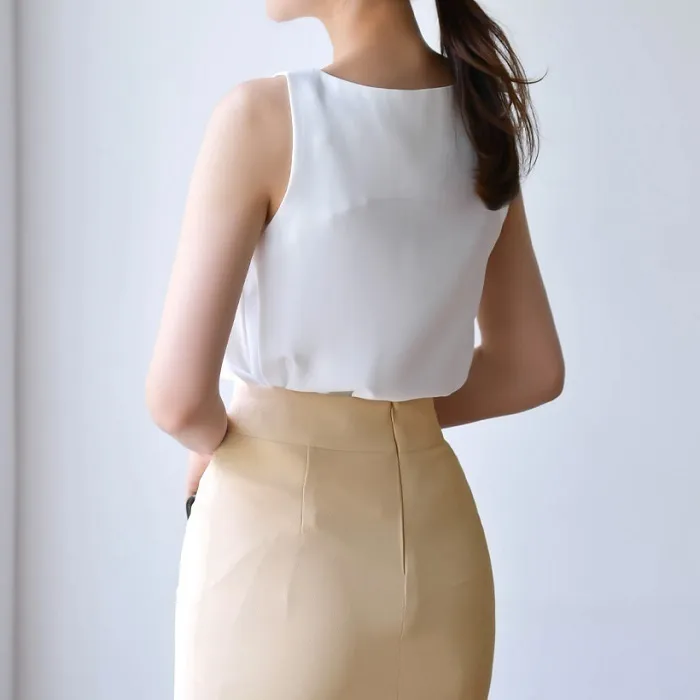 BADDIARY  |Casual Style Sleeveless Plain Office Style Formal Style