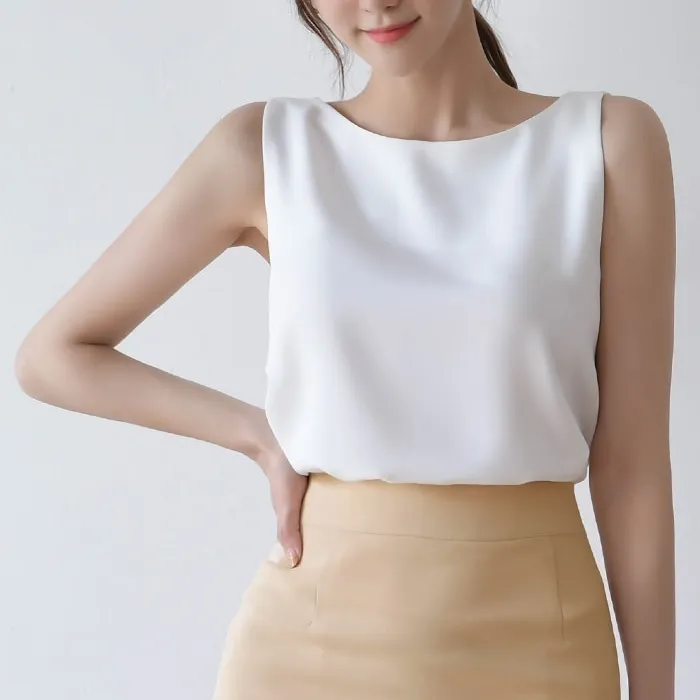 BADDIARY  |Casual Style Sleeveless Plain Office Style Formal Style