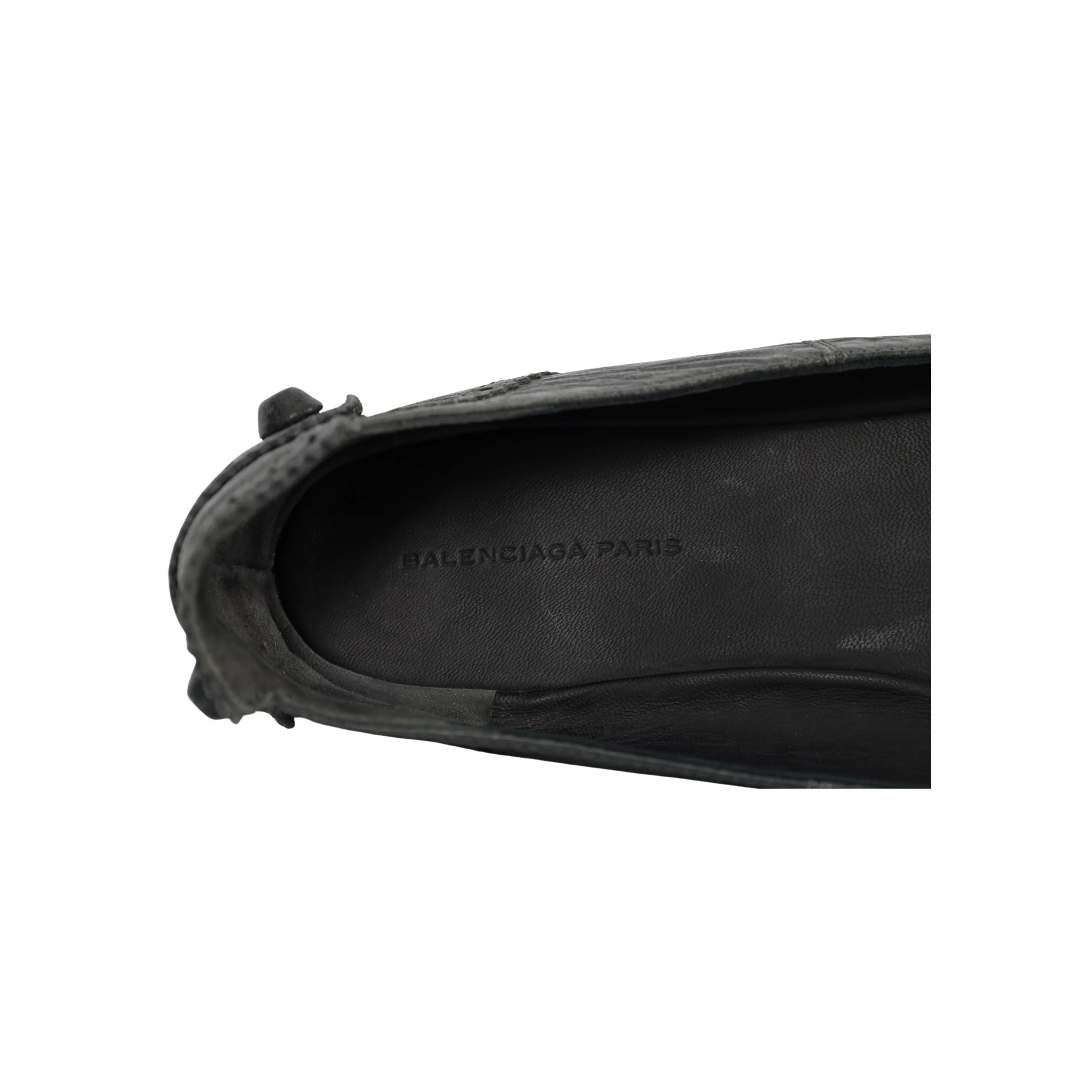 Balenciaga Arena Studded Brogue-Trim Ballet Flats - '10s