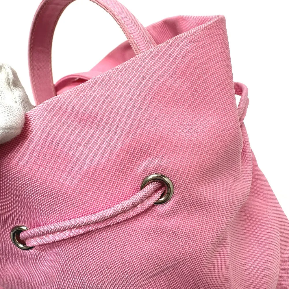 BALENCIAGA Shoulder Bag 619458 Nylon pink Handbag Wheel XS Drawstring Bucket Women