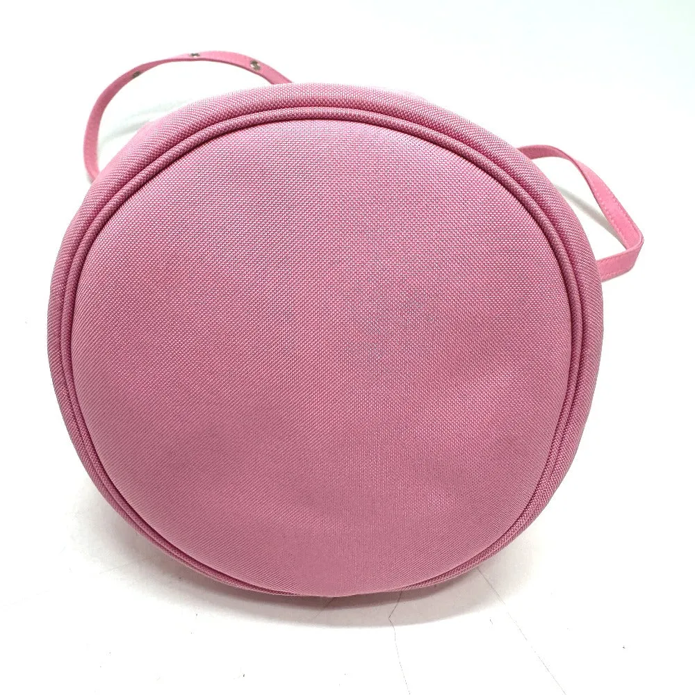 BALENCIAGA Shoulder Bag 619458 Nylon pink Handbag Wheel XS Drawstring Bucket Women