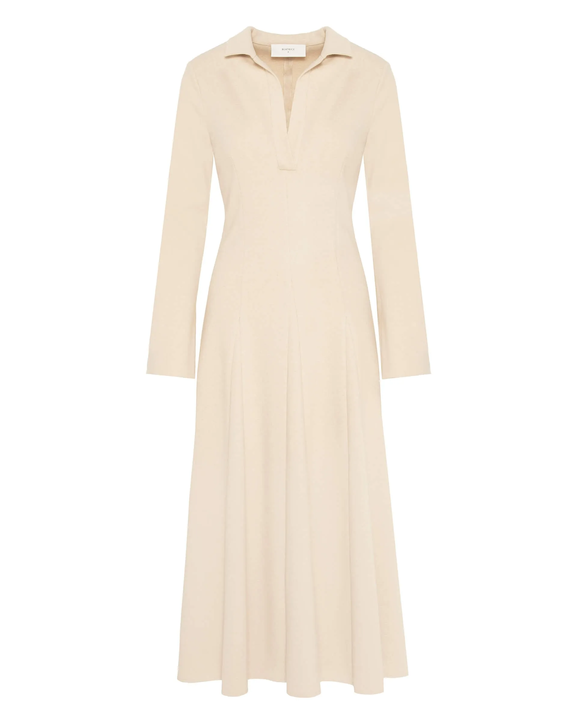 Beatrice B - Fleece dress in Oyster White