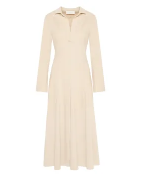 Beatrice B - Fleece dress in Oyster White