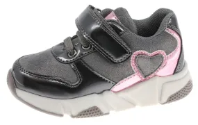 Beppi 2175101 GREY/PINK HEART TRAINERS