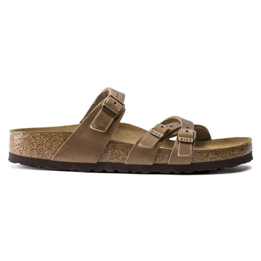 Birkenstock Franca Oiled Leather Tobacco Brown