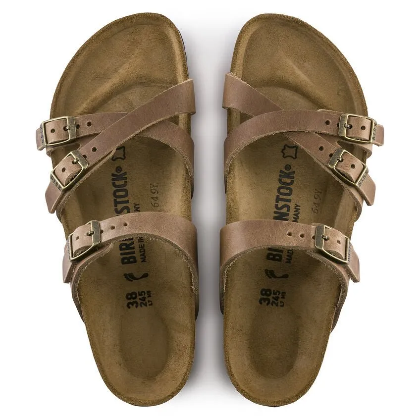 Birkenstock Franca Oiled Leather Tobacco Brown