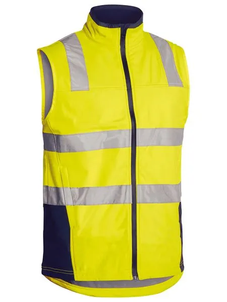 Bisley Taped Hi Vis Soft Shell Vest-(BV0348T)-