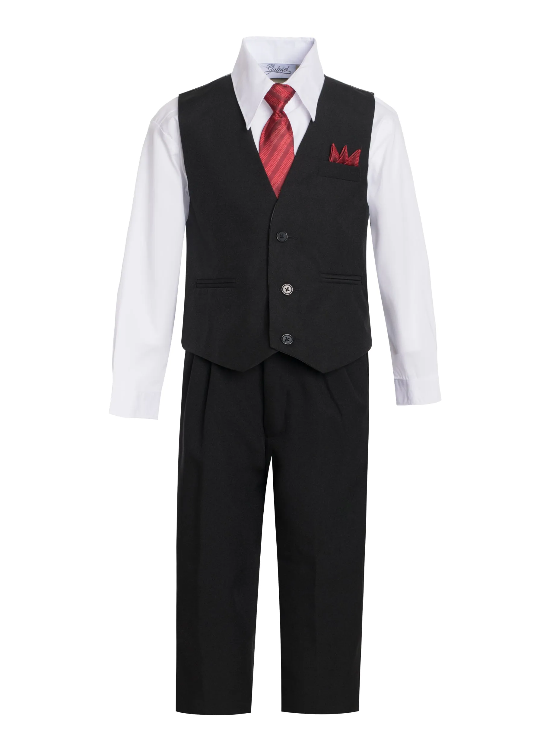 Boys formal vest set with tie (4 pcs)