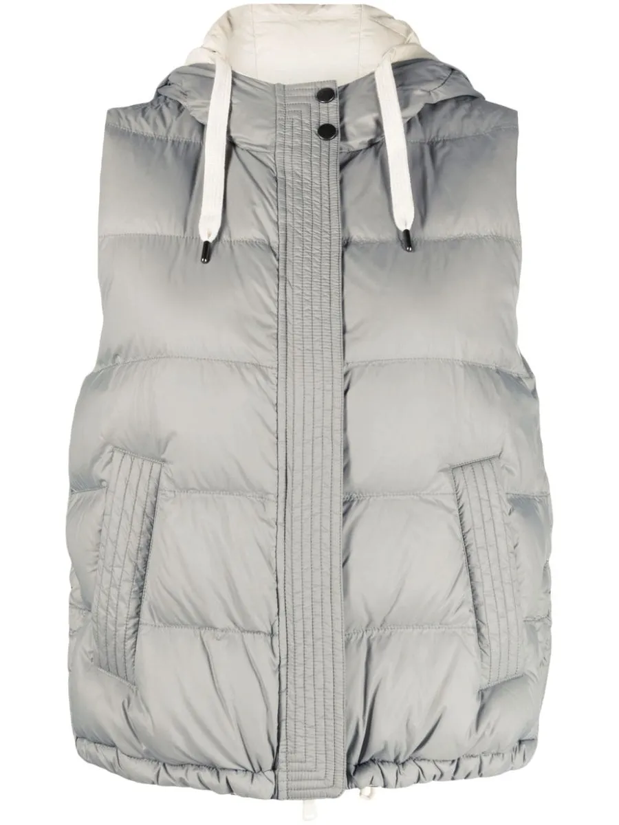 Brunello Cucinelli    Brunello Cucinelli Padded Hooded Vest