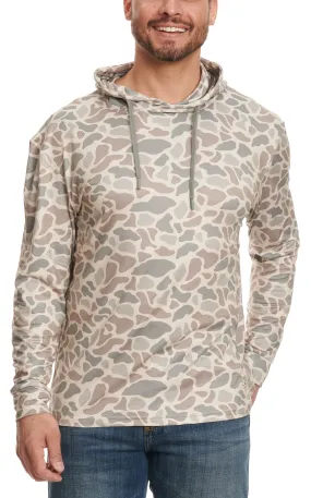 BURLEBO Men's Deer Camo Performance Hoodie