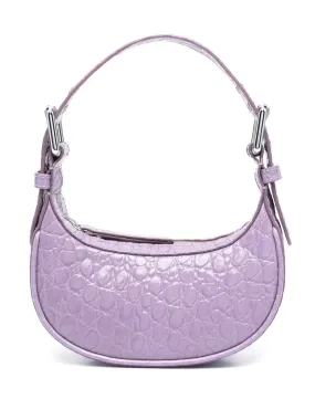 By Far Pre    By Far Pre Mini Soho Croco Embossed Leather Shoulder Bag