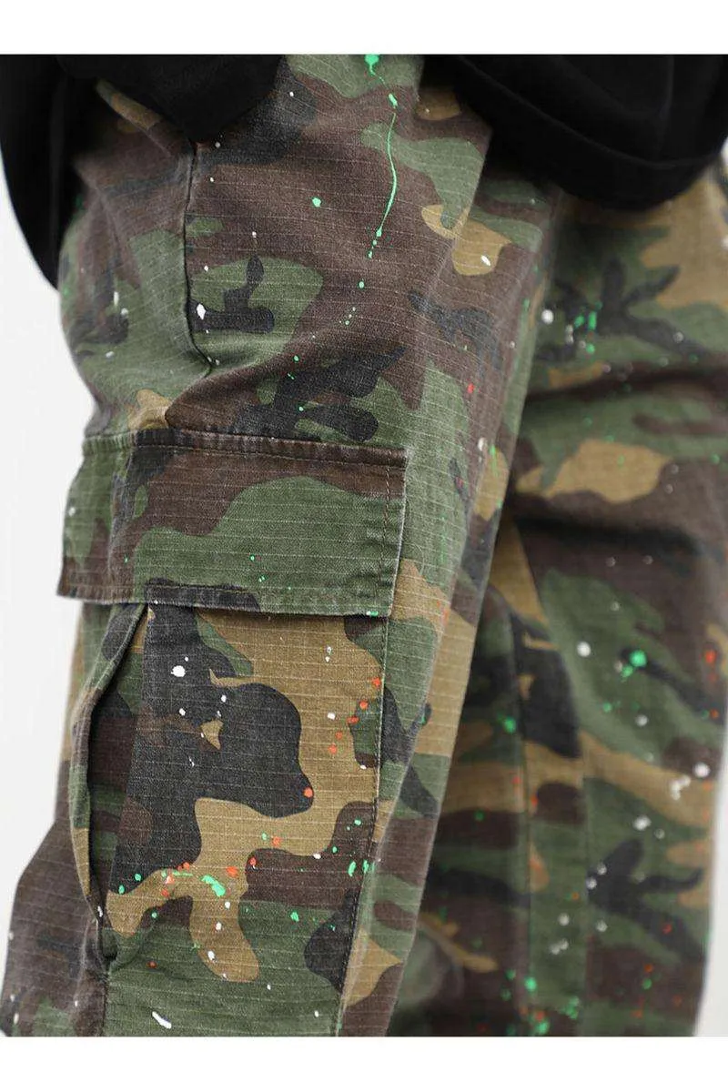 Camo Ink Flared Trousers