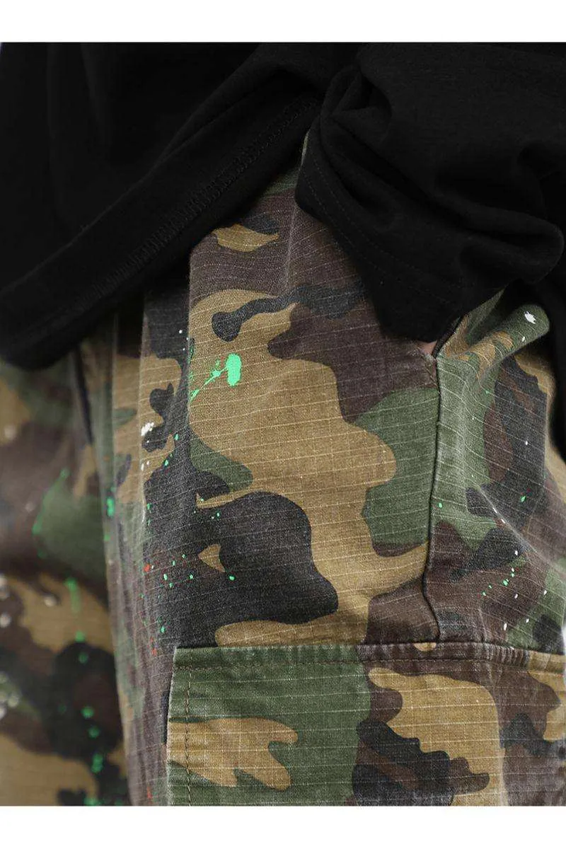 Camo Ink Flared Trousers