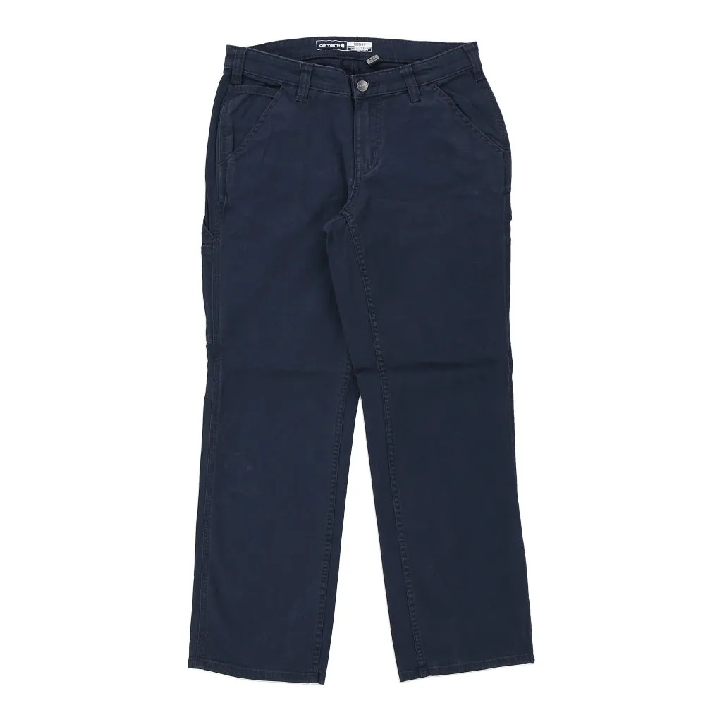 Carhartt Carpenter Trousers - 32W UK 12 Navy Cotton