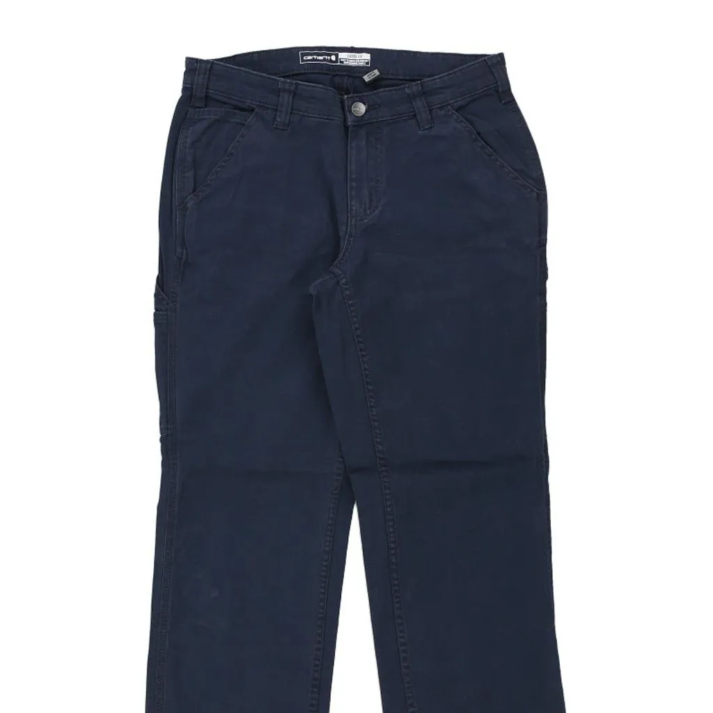 Carhartt Carpenter Trousers - 32W UK 12 Navy Cotton