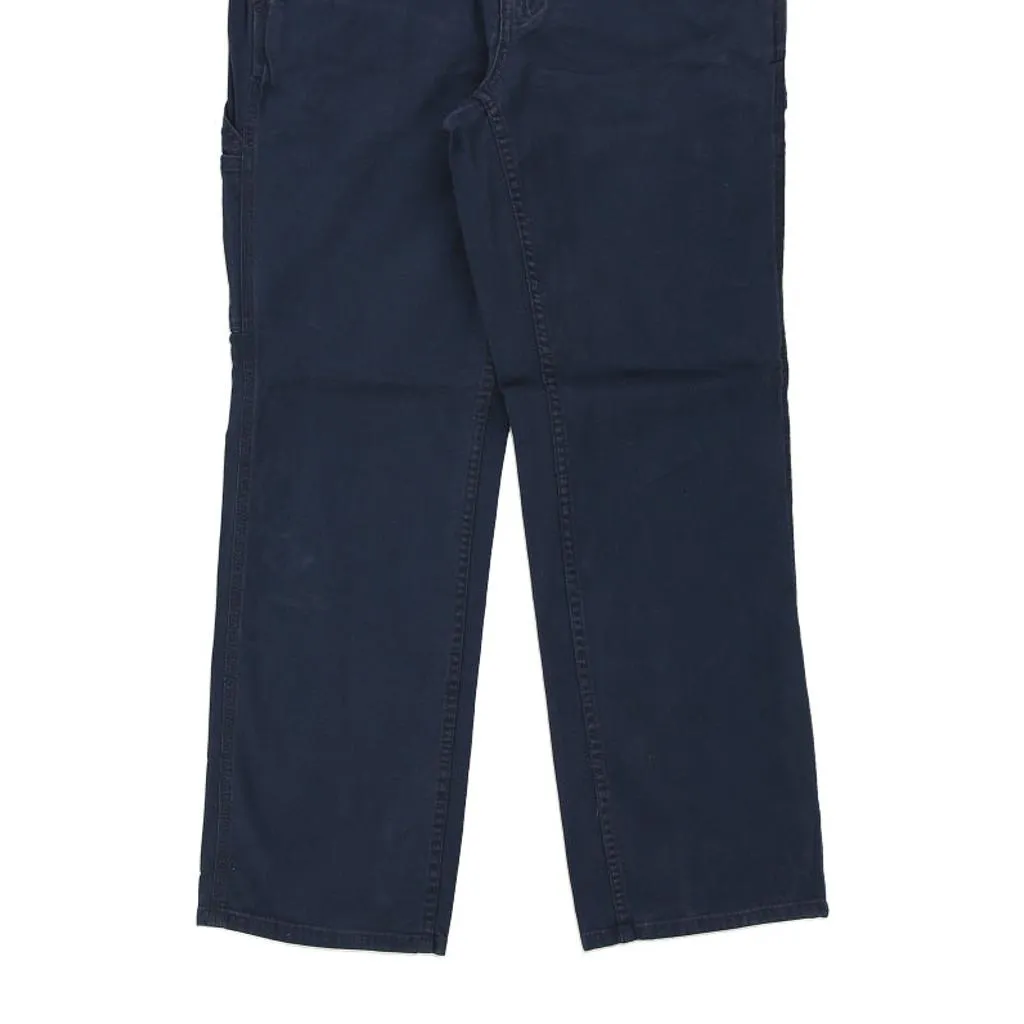 Carhartt Carpenter Trousers - 32W UK 12 Navy Cotton