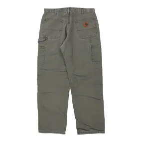 Carhartt Carpenter Trousers - 34W 32L Khaki Cotton