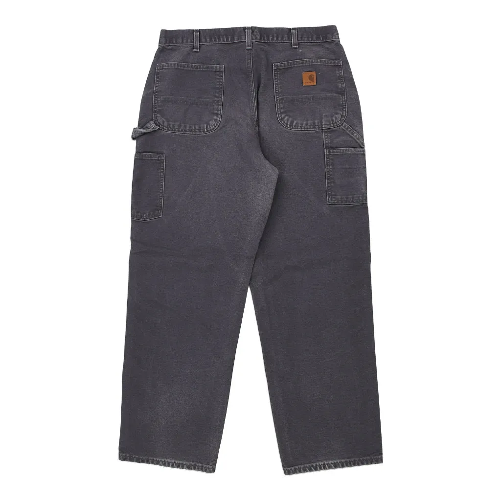 Carhartt Carpenter Trousers - 36W 32L Grey Cotton