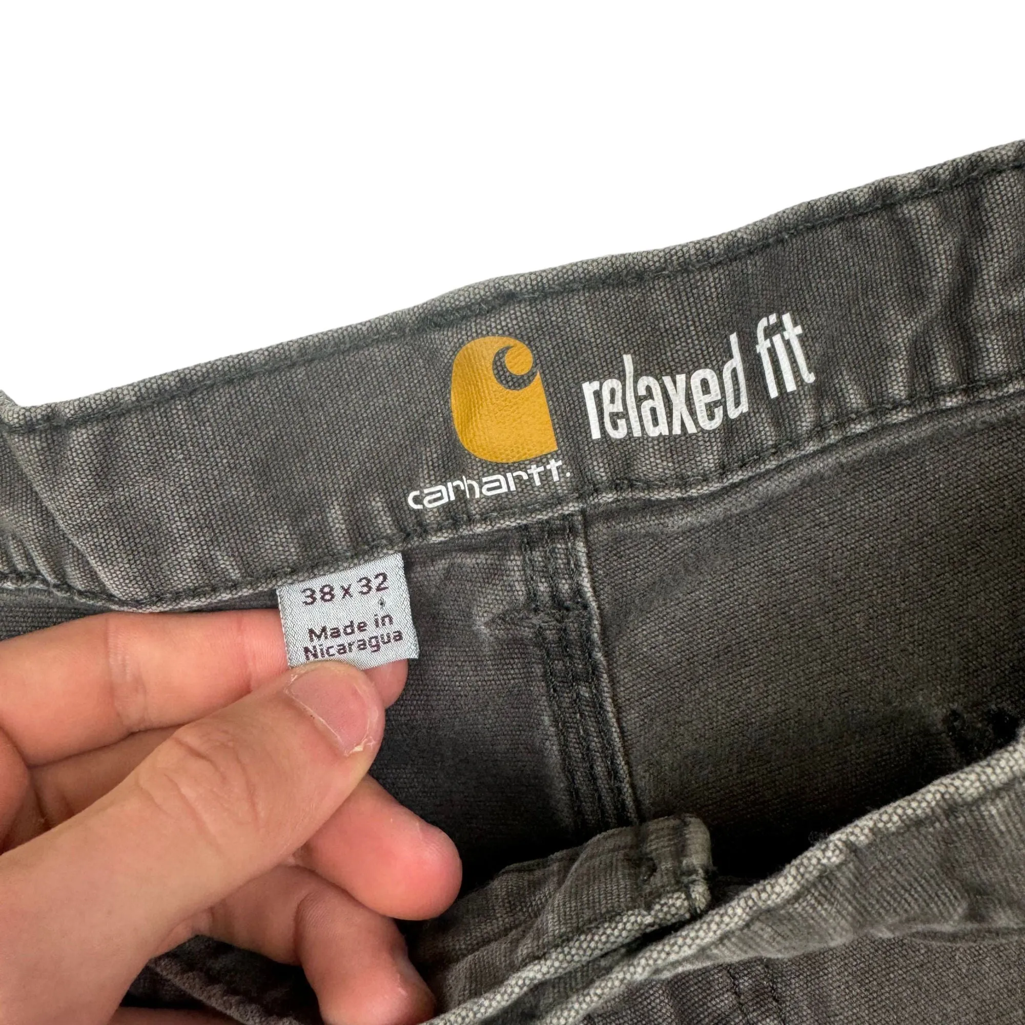 Carhartt Relaxed Fit Workwear Carpenter Trousers Dark Grey