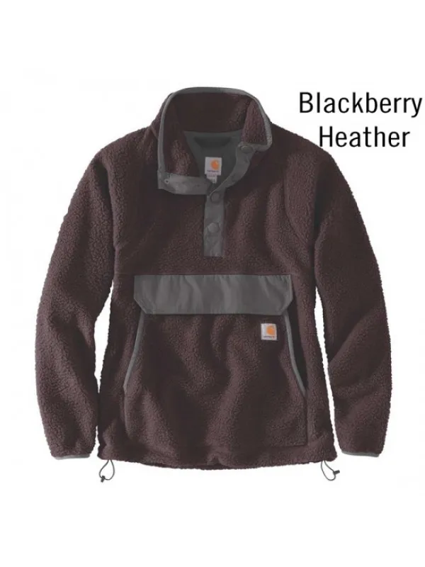 Carhartt Womens Snap Front Fleece : Blackberry 