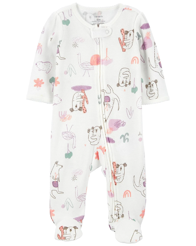 Carter's / OshKosh Baby Koala 2-Way Zip Thermal Sleeper Pyjamas