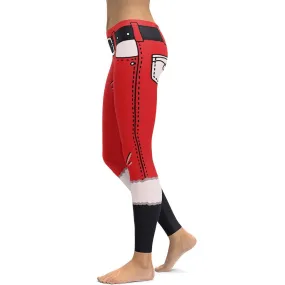 Cartoonized Santa Outfit Leggings